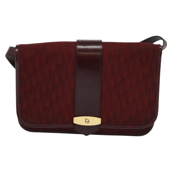 DIOR Trotter Canvas Shoulder Bag Red - Picture 2 of 12